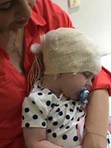 Primeiro eletroencefalograma. Jan/2017. 5 Meses.